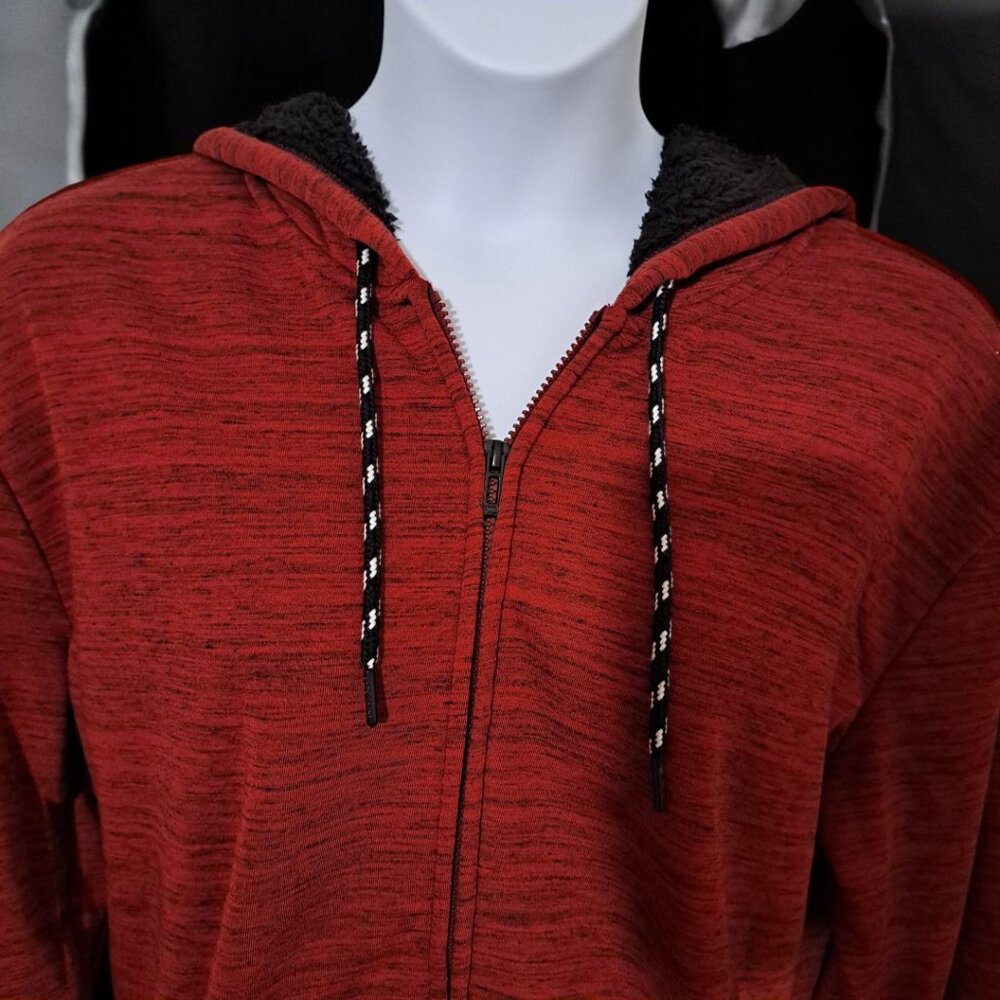 Men’s Ecko Unlimited Hooded Fleece Top Red  Large NWT - Picture 5 of 13